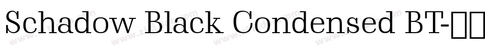 Schadow Black Condensed BT字体转换